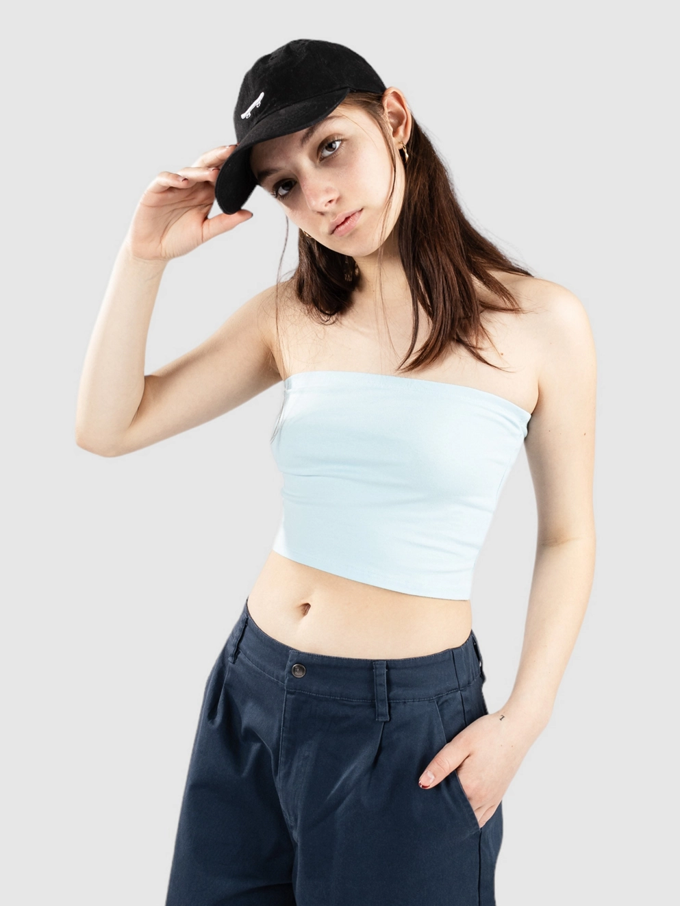 Zine Jane Tube Tank Top pastel blue