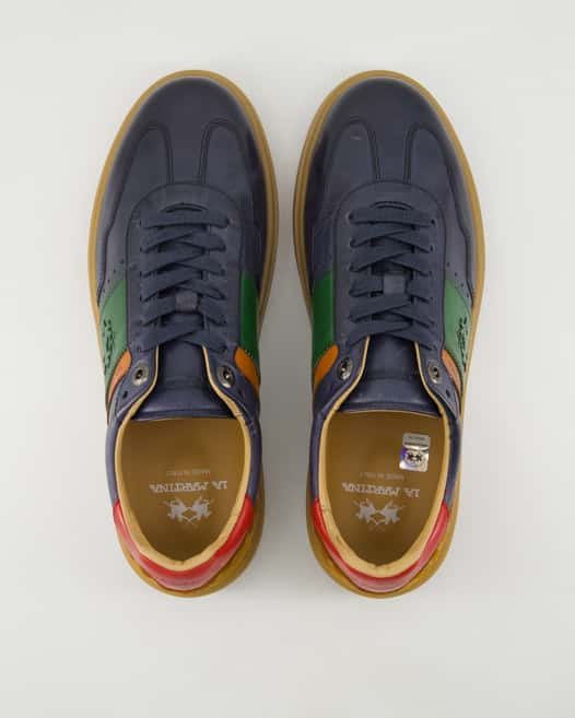 La Martina LFM251.010.3200 Sneaker in Blau