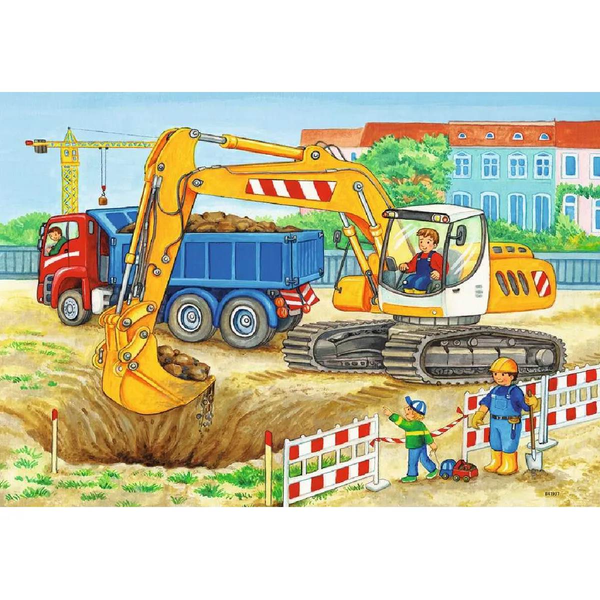 Ravensburger Puzzle 2x12 Chantier et Ferme