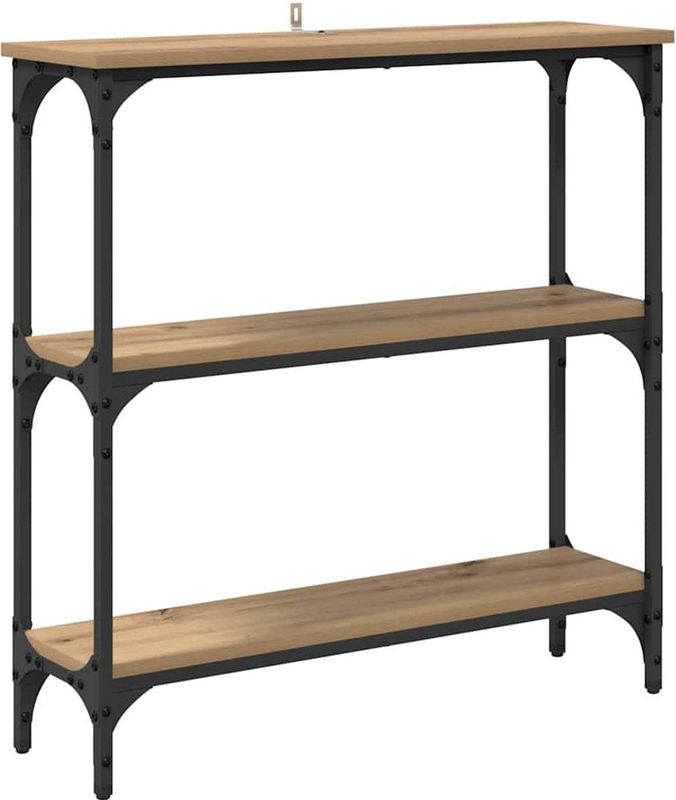 vidaXL - Wandtafel - Eikenkleurig - 75 x 22.5 x 75 cm