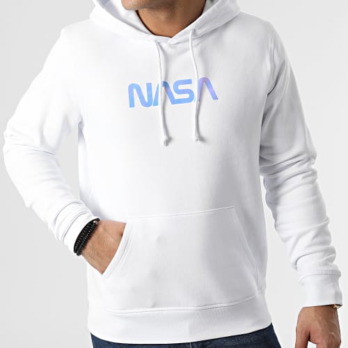 Sweat Capuche Skid Holo Laser Blanc
