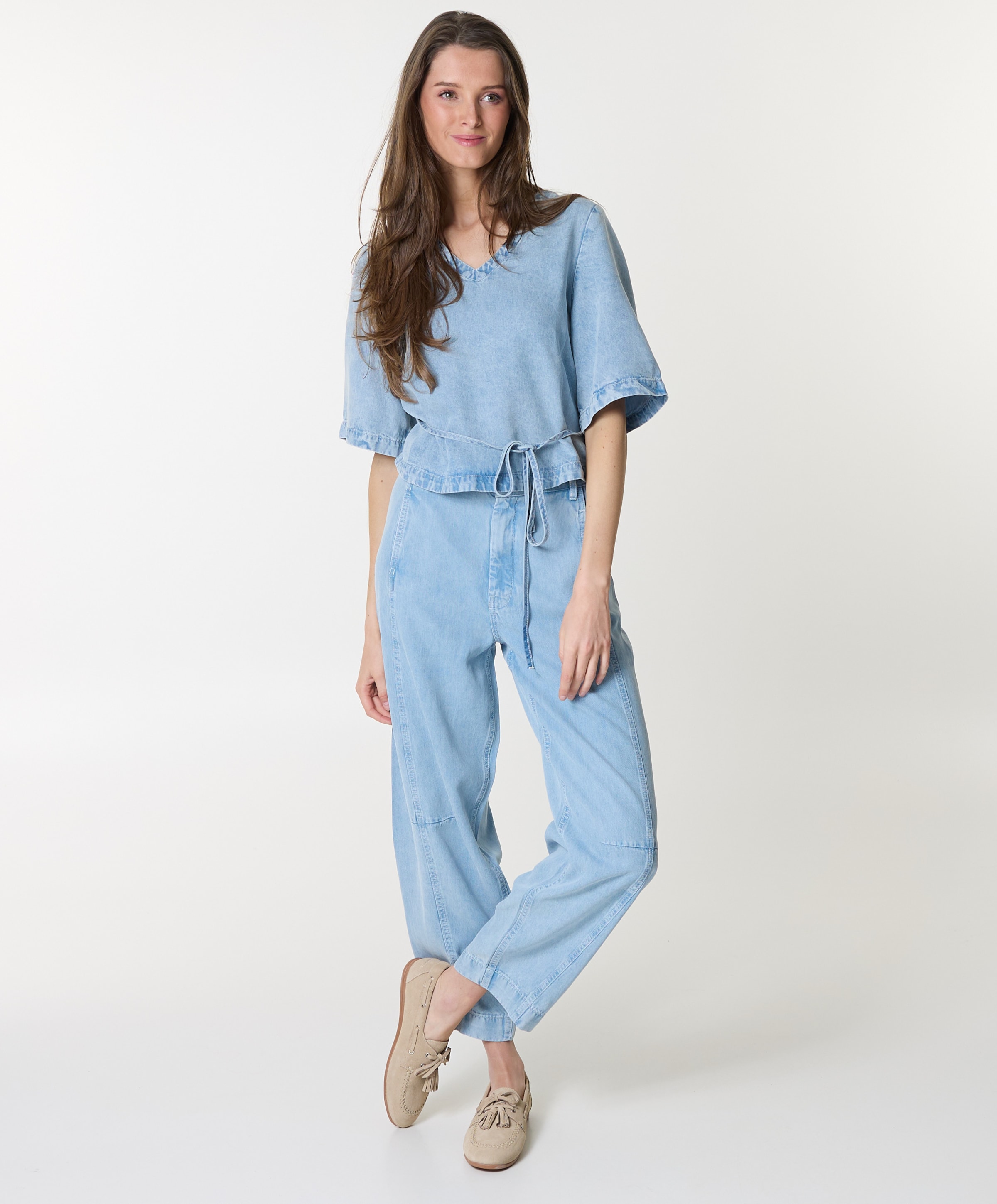 Anna Dames top blauw