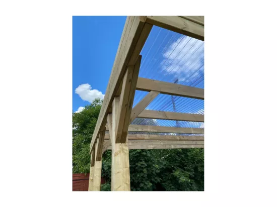 Carport, abri de voiture 6,06x5,03 m - 30 m2 - couverture PVC  - CAR5PVCTR - ALTANKA