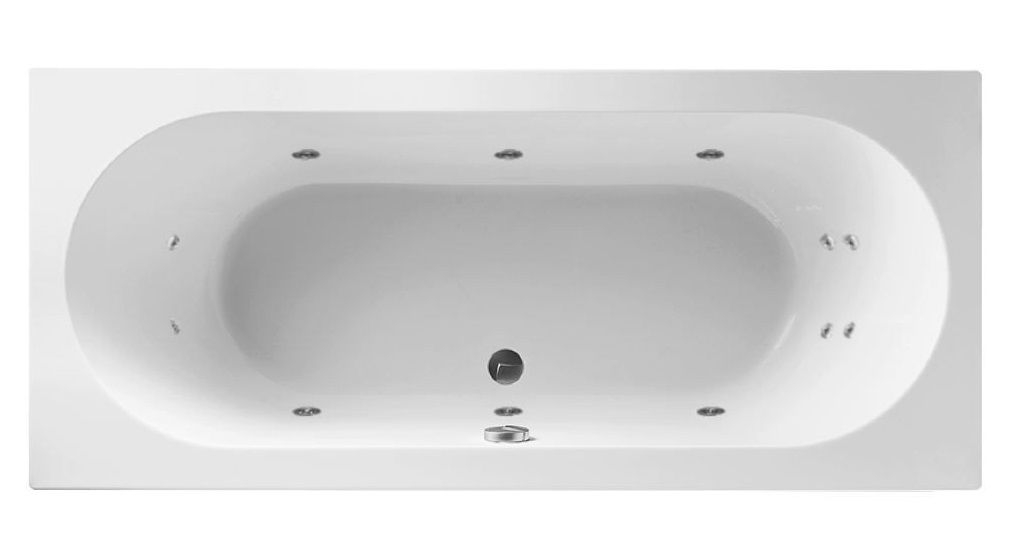 Villeroy en Boch O.novo met Rotman Bubbelbad 180x80cm 6 4 2 hydro jets