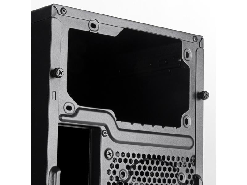 SilverStone PC-Gehäuse Fara 313 Kompaktes Micro-ATX-Tower-Gehäuse mit voller Kompatibilität in Bezug auf Speicherlaufwerke