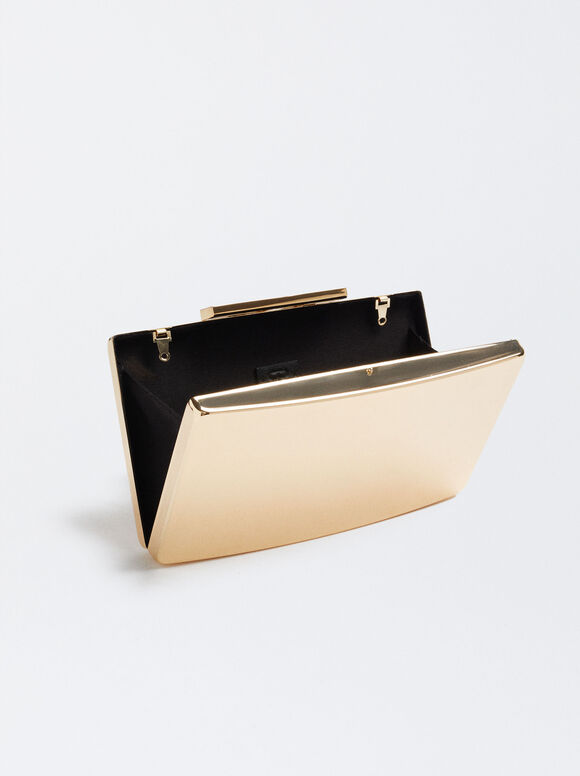 Clutch Fiesta Metálica - Dorada