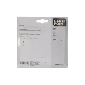 Carpoint Mistachterlicht 70x80mm 12V e4-47333