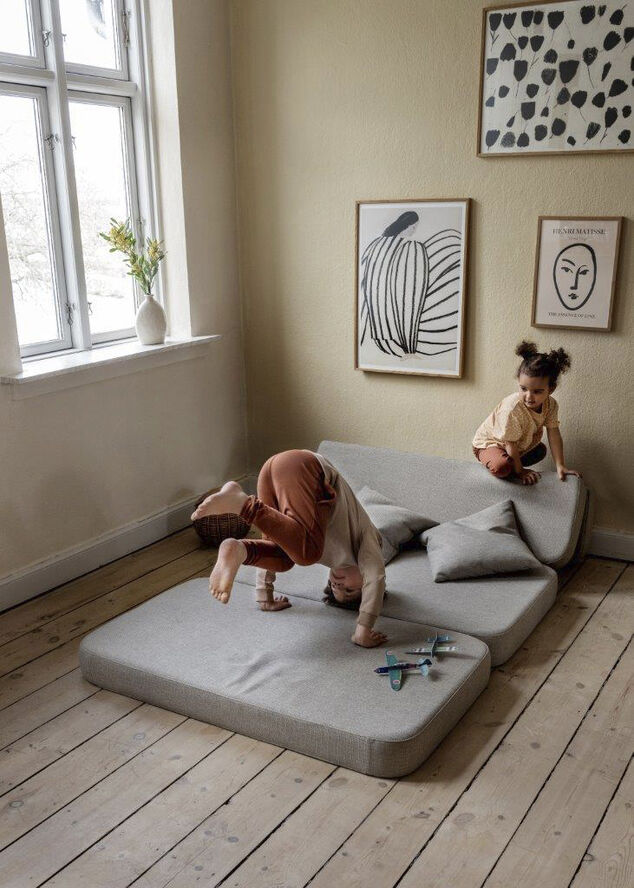 by KlipKlap KK 3 fold sofa Sand w. sand