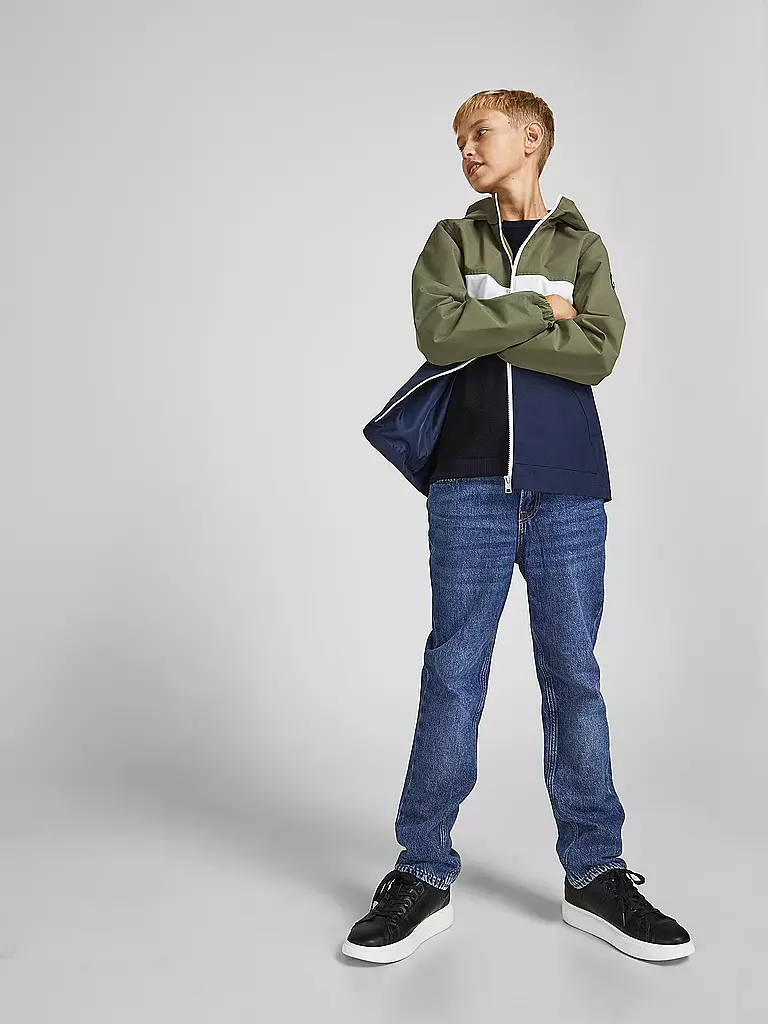 JACK & JONES Jungen Jeans Regular Fit JJICLARK JJORIGINAL blau
