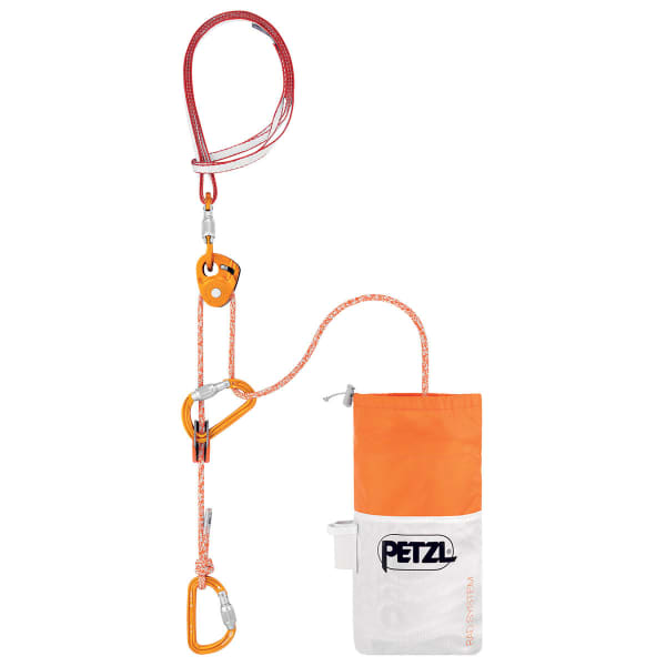 Kit secours crevasse PETZL KIT RAD SYSTEM ORANGE/WHITE