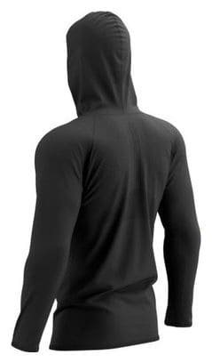 Veste à capuche Compressport 3D Thermo Zip Noir