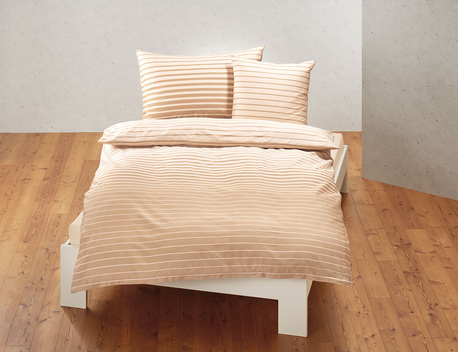 Bettwäsche Satin mit eleganten Streifen