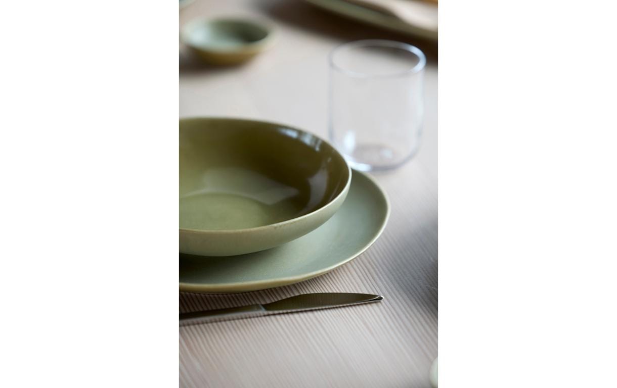 Frühstücks- & Dessertteller Shoku Ø 20 cm, 6 Stück, GrünEssteller-Set