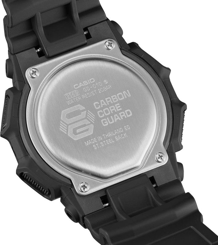 G-Shock - GD-010-1A1ER - Horloge - Zwart - Digitaal - Chronograaf - 52 mm