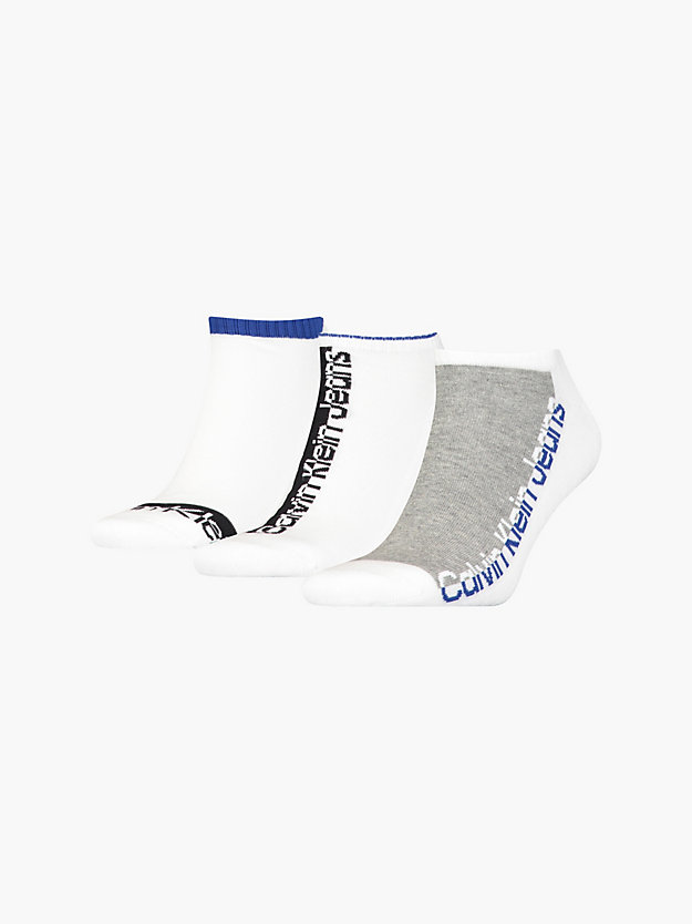 Conjunto de 3 Meias de Cano Curto com Logotipo