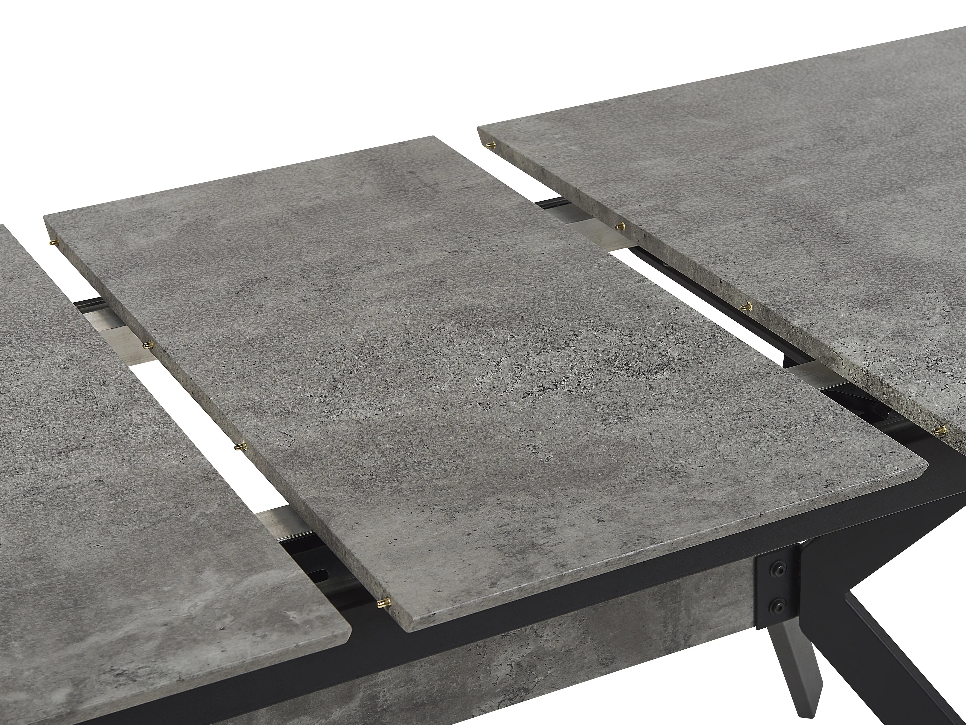 Eettafel uitschuifbaar BENSON Lichtgrijs 80 cm 140/180 cm