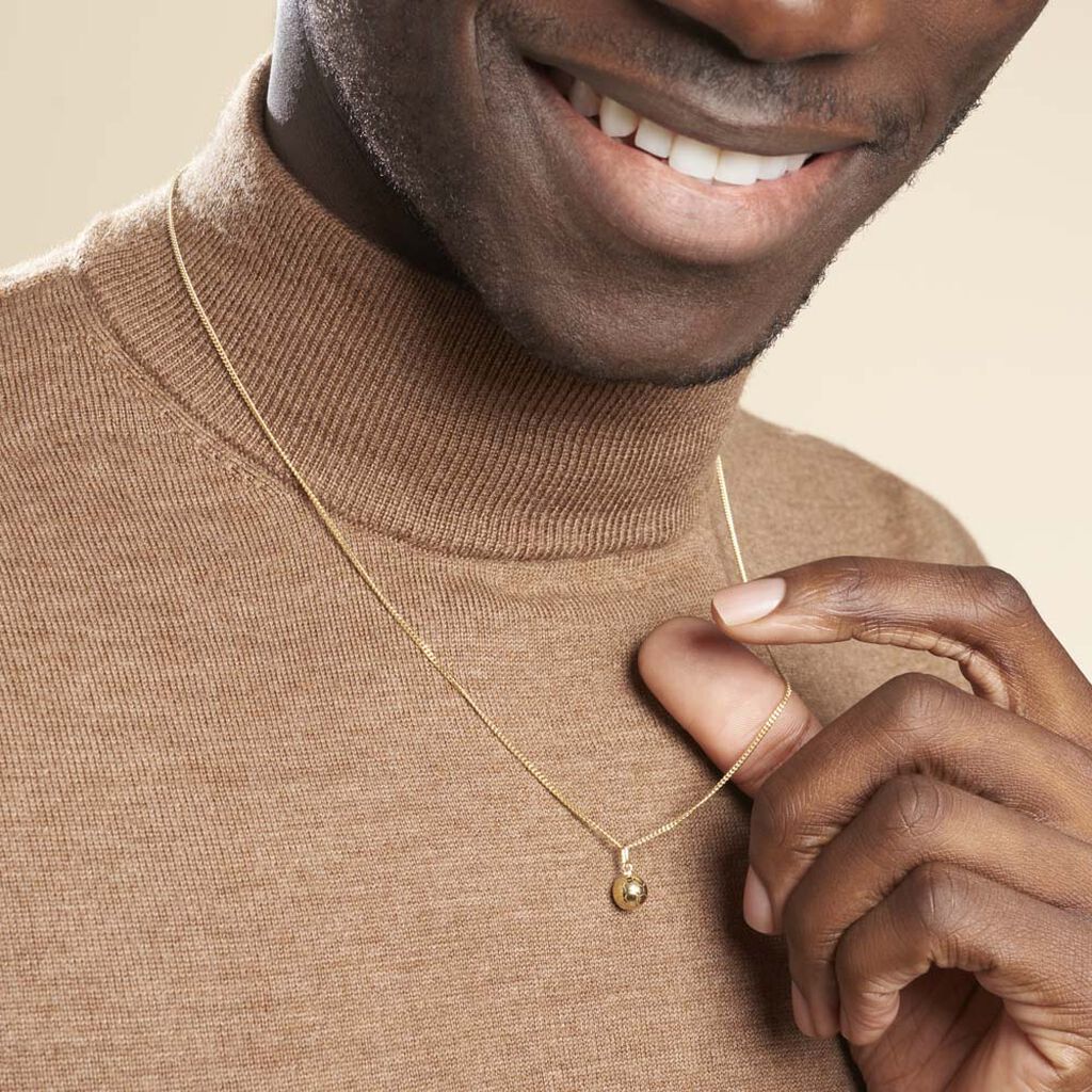 Pendentif Julius Sport Foot Or Jaune