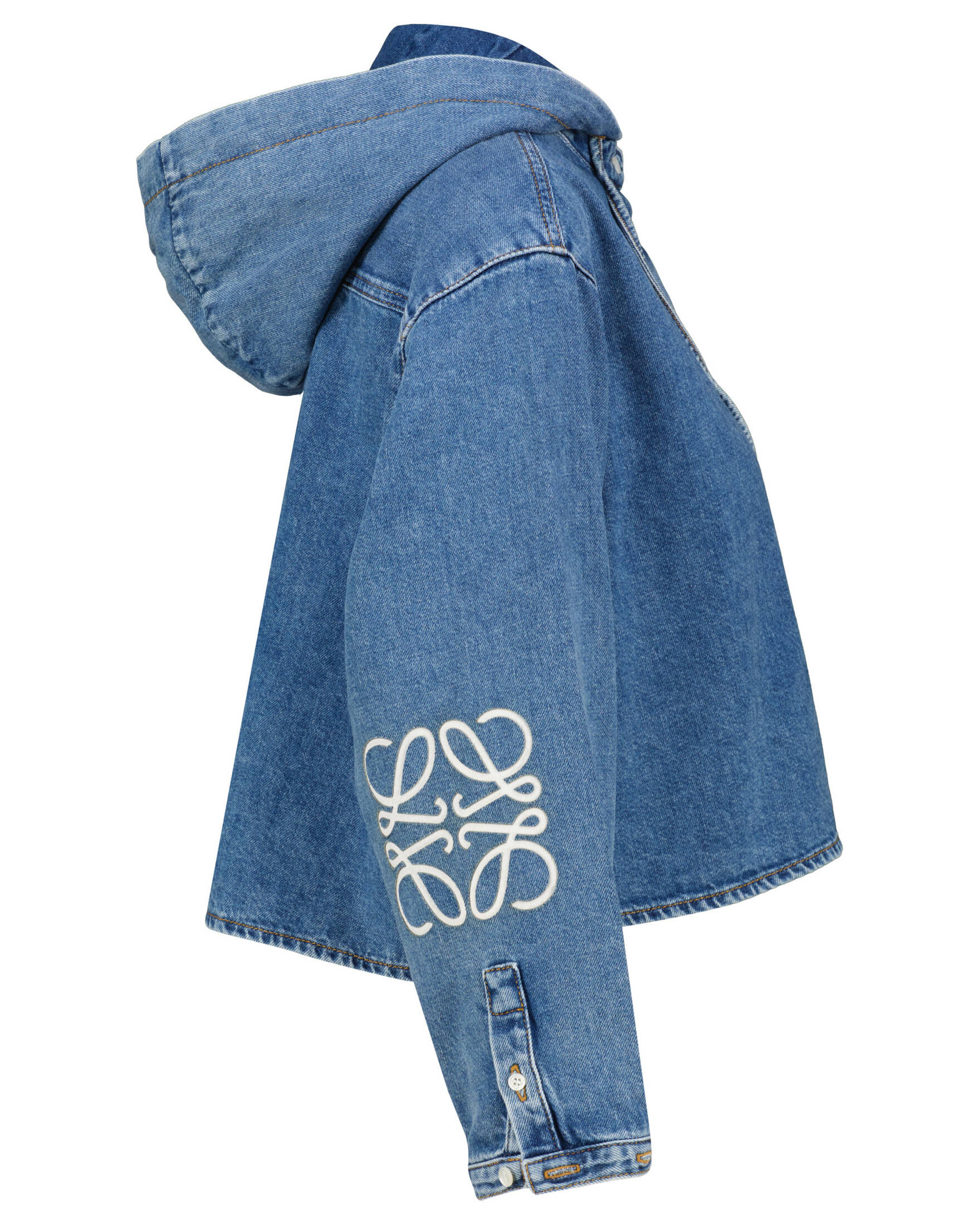 Loewe| Damen Jeansbluse mit Kapuze