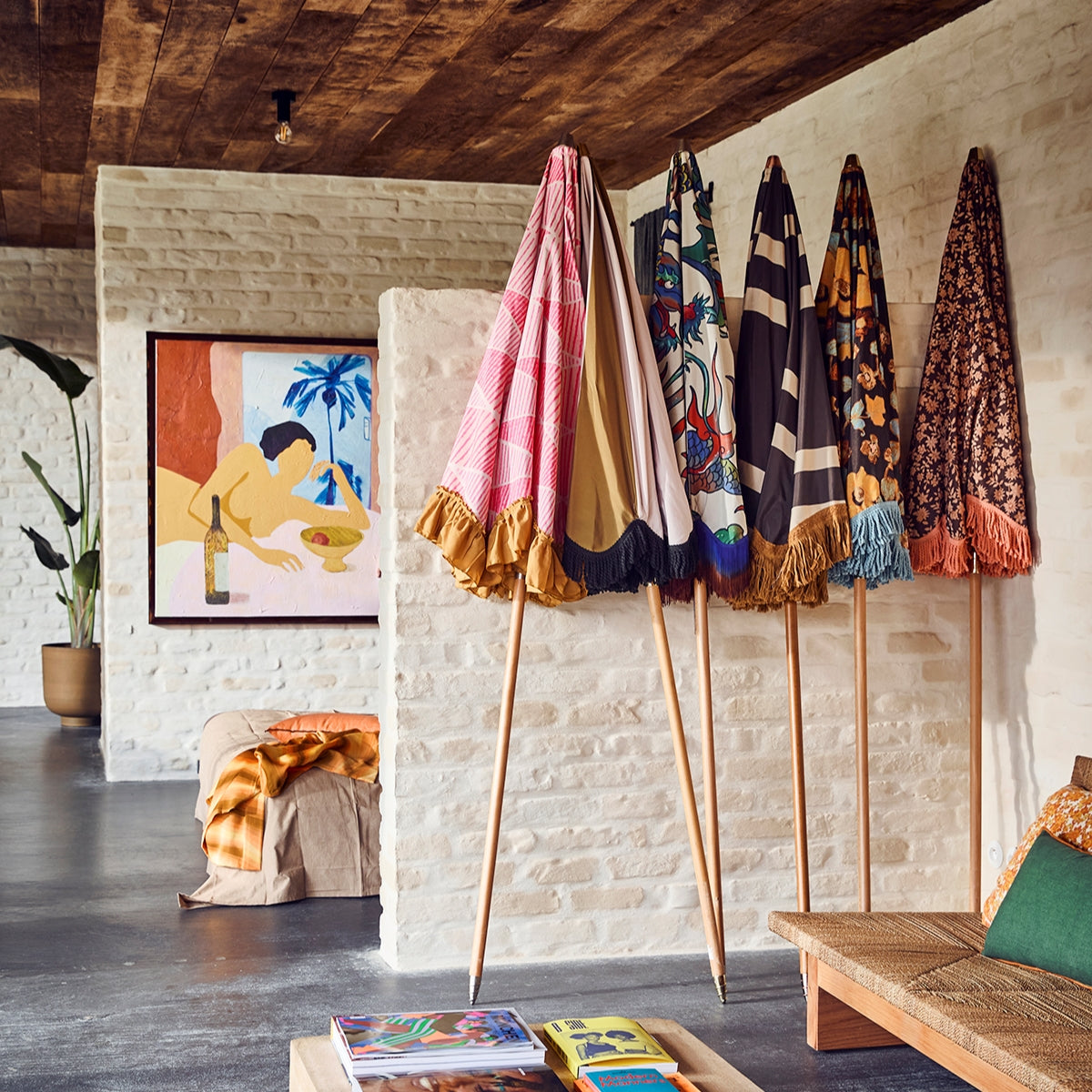 HKliving Parasol Ã 200 cm - Graphic twist