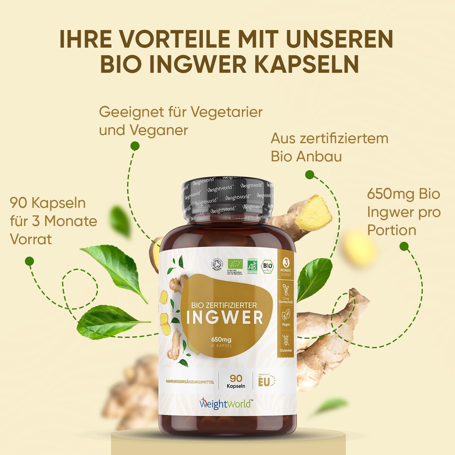 WeightWorld Bio Ingwer Kapseln