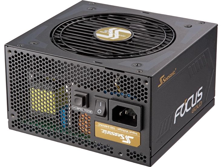 Seasonic Netzteil Focus Gold 650 W ATX-Netzteil, 80 PLUS Gold, halbmodulare Verkabelung