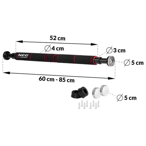 Justerbar dørtrapes for pull-ups 60-85 cm NS-311