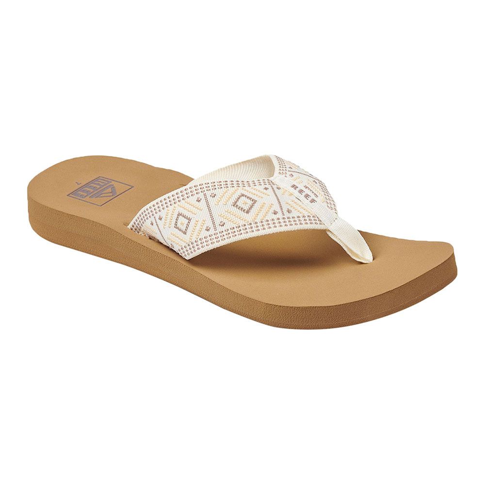 Reef SPRING WOVEN - Tongs Femme vintage white