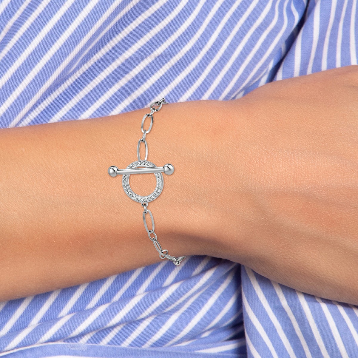 Bracelet - Acier inoxydable & cristaux