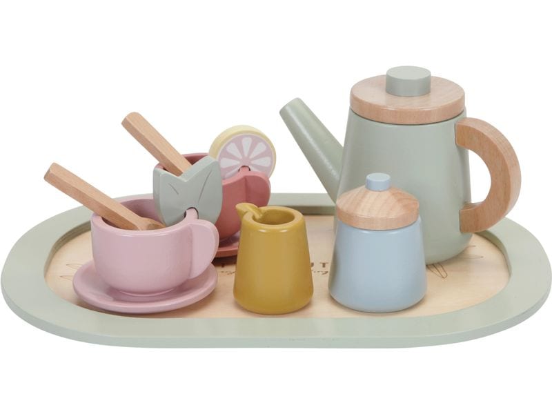 Little Dutch Spiel-Geschirr LD7006 Tee-set Kinderspielset aus Holz