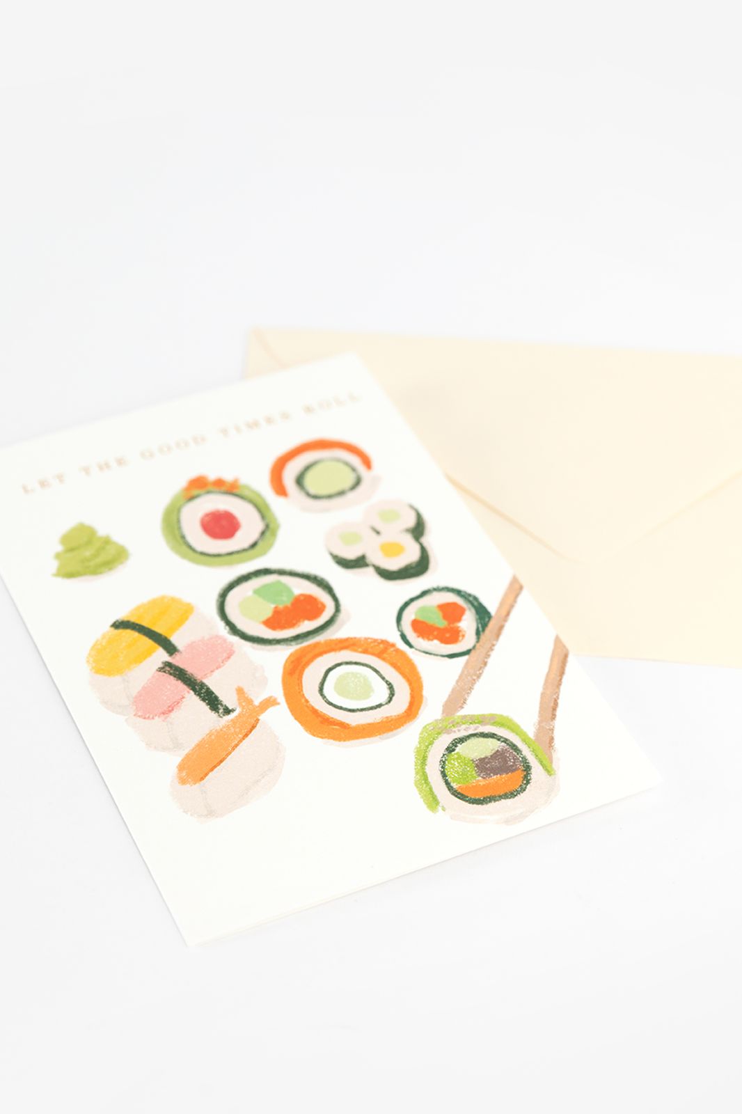 Postkaart sushi rolls