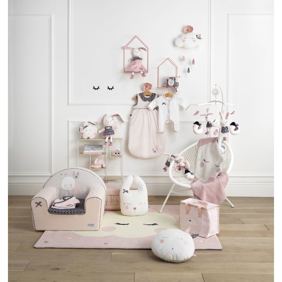 Miss Fleur de Lune sac nid   Rose        Petit modèle   de               Sauthon Baby's Sweet Home