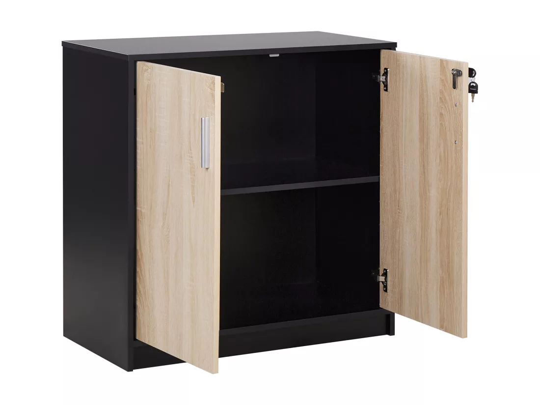 Meuble de rangement ZEHNA Marron/noir