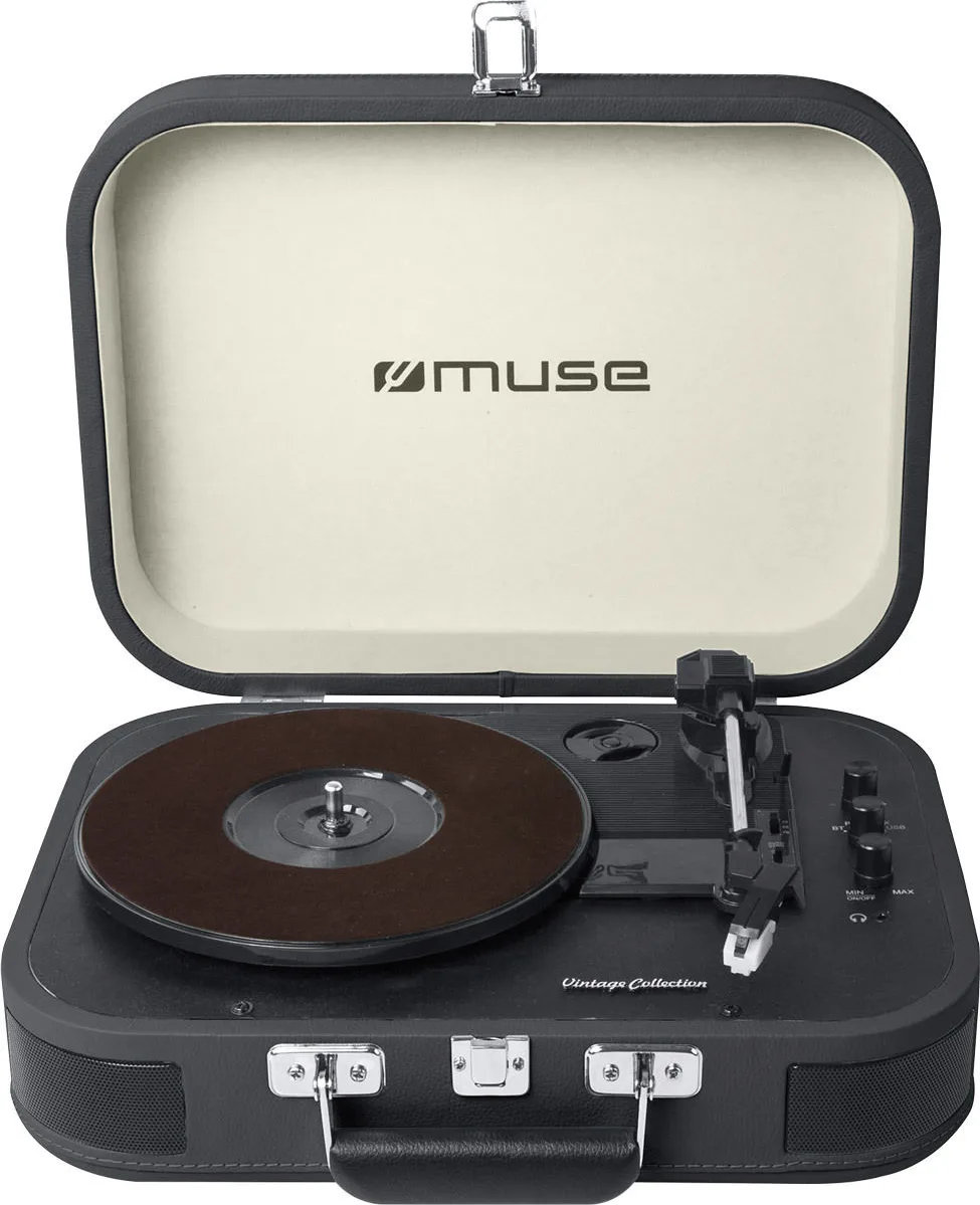 Muse MT-201 Noir Chaînes vinyle