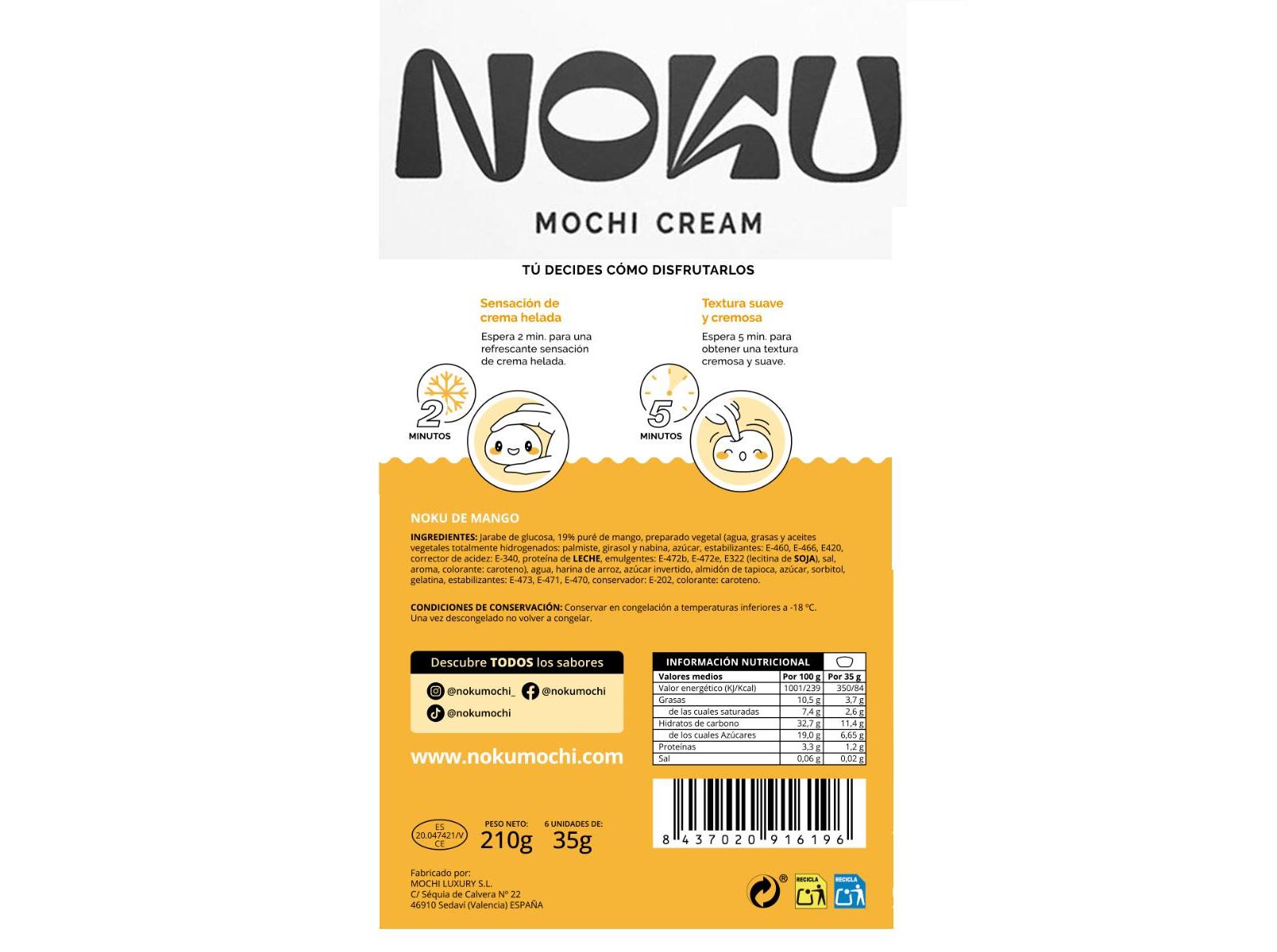 GELADO MOCHI NOKU MANGA 210G (6UN)