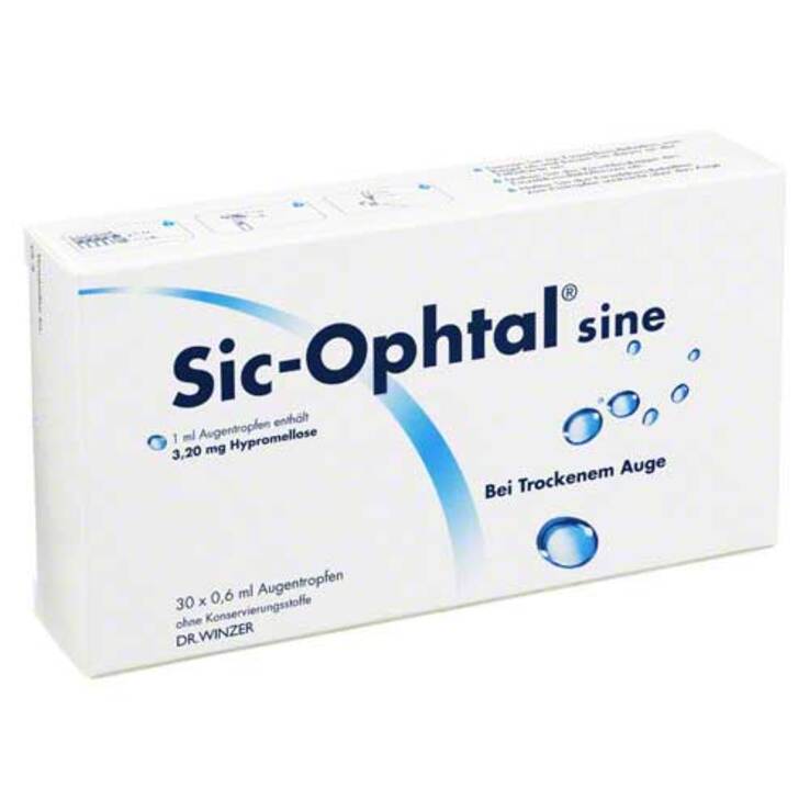 Sic Ophtal sine Augentropfen Augentropfen, 30X0.6 ml