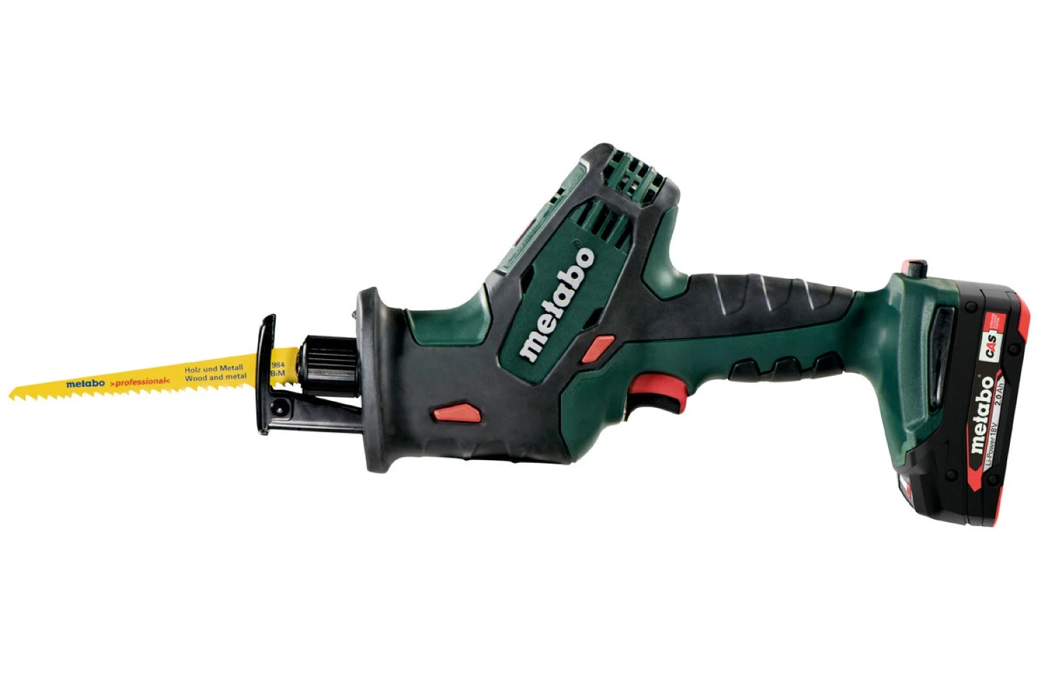 Metabo SSE 18 LTX Compact 18V accu Reciprozaag set in metaBox (2x 4,0Ah LiHD accu)