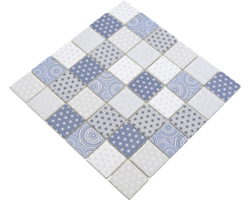 Glasmozaïek Emily 41 30x30 cm blauw
