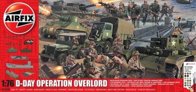 Airfix - D Day Operation Overlord Byggesæt - 1:76 - A50162A