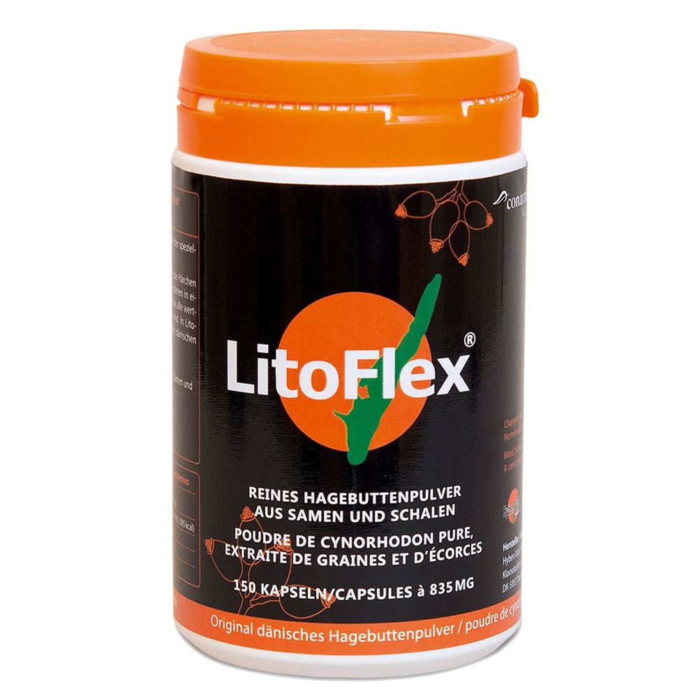 LITOFLEX original dänisches Hagenbuttenpulver<br>150 Stück, Kapsel