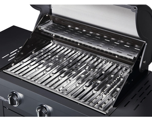 Enders® Chicago 3 Black Turbo 3-pits gasbarbecue, 51 x 108 cm, zwart, inclusief opbergplank, dekselthermometer, vetopvangbak, opklapbare zijtafel, krachtige warmtezone, grillrooster van roestvrij staal