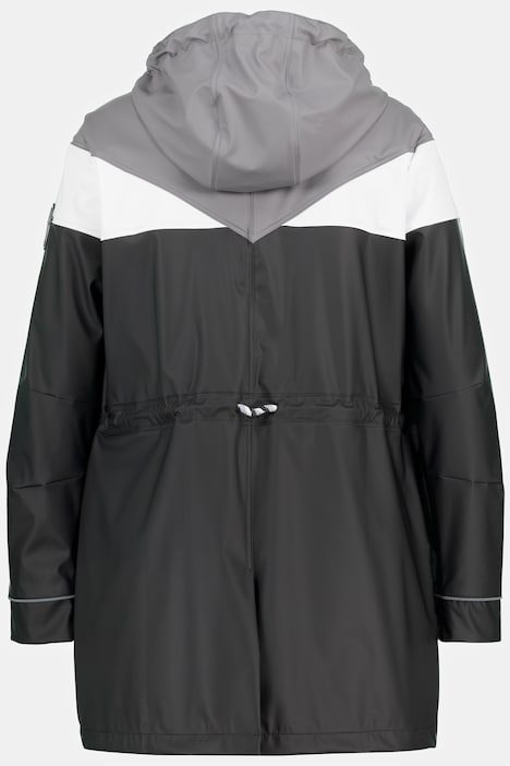 Friesenjacke, Colorblocking, 2-Wege-Zipper, Reflektor