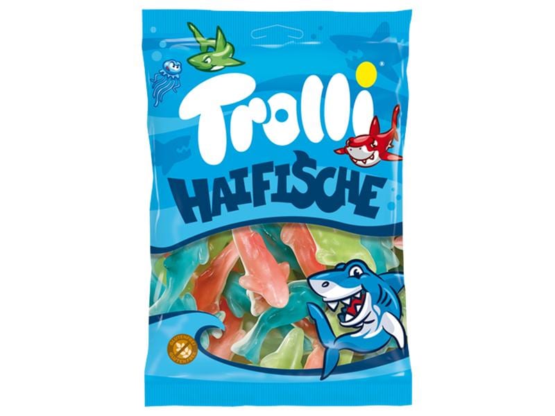Trolli Gummibonbons Haifische 200 g Haifisch Fruchtgummi