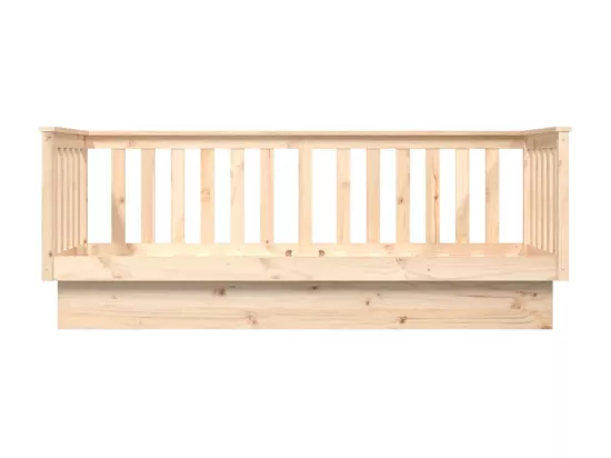 Lit de jour sans matelas 90x190 cm bois de pin massif