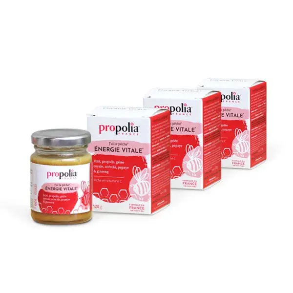 Propolia Vital Energy - Tratamento de 45 dias - Pacote com 3 sachês de 120g