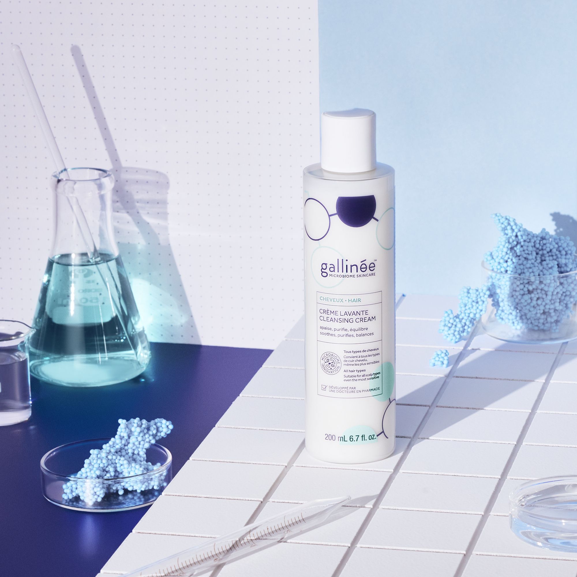 Gallinée Hair Cleansing Cream - Sulfatfreies Creme-Shampoo für empfindliche Kopfhaut und Haare