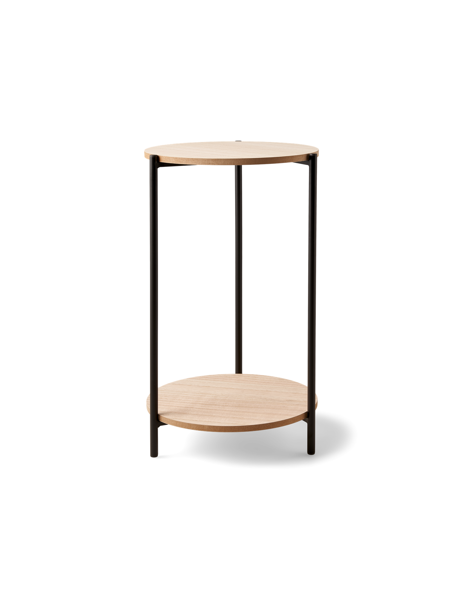 Planteopsats | Jern/MDF/poppeltræ. 27 x 27 x 46 cm. | Black