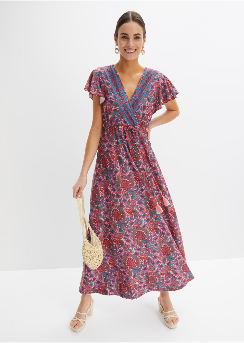 Robe longue imprimée