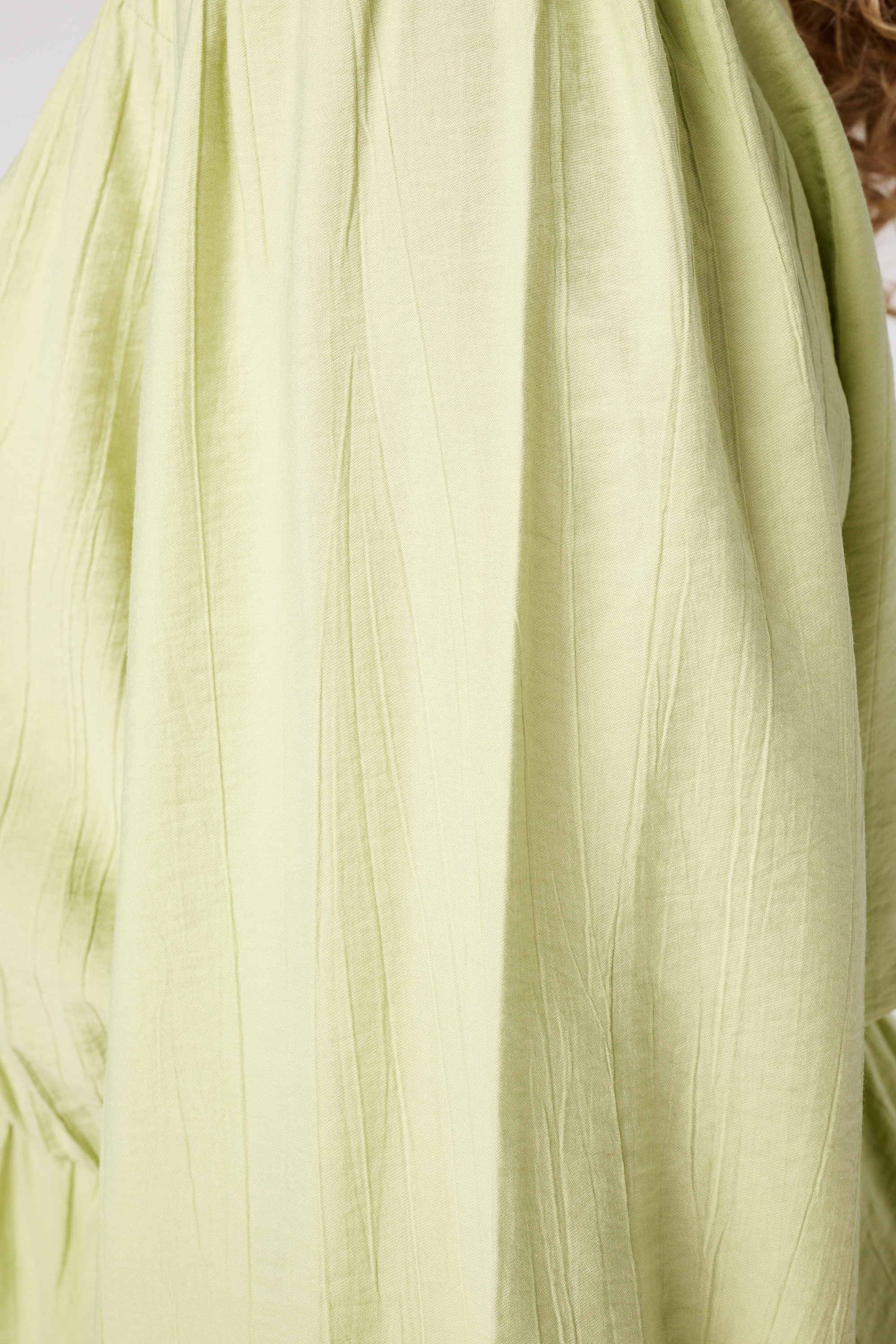 Blouse met peplum effect Licht groen