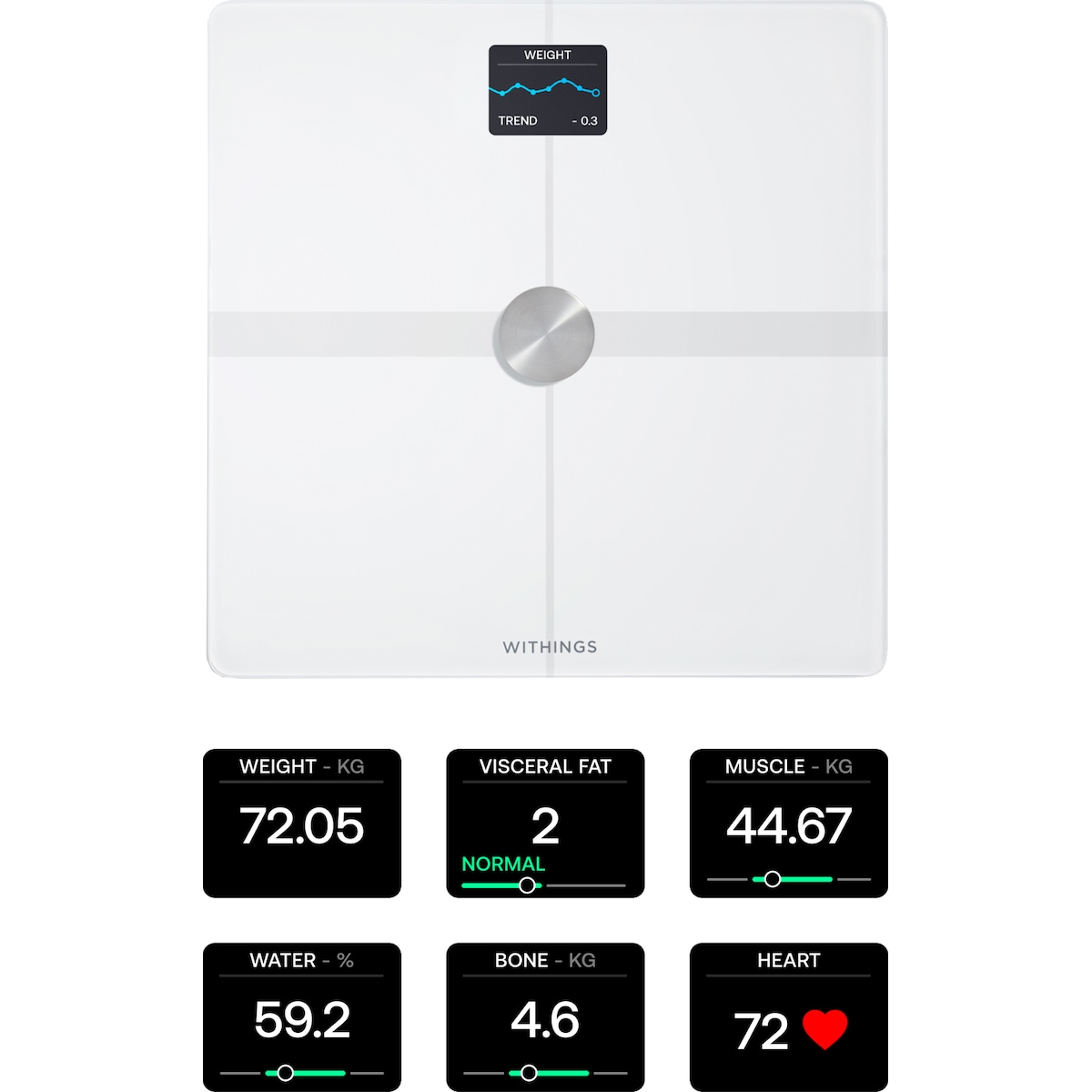 Withings Body Smart baderomsvekt WBS13-White-All-Inter