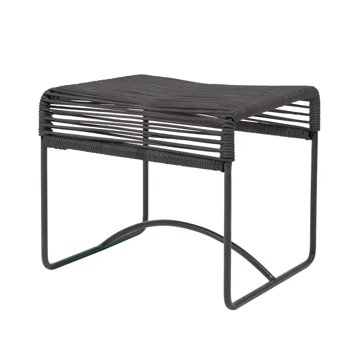 Acapulco Design - Acapulco Hocker, Leder schwarz / schwarz